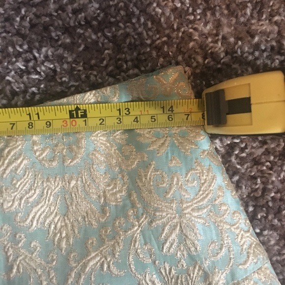 Vintage teal/ aqua circle/ a line skirt - Picture 7 of 8